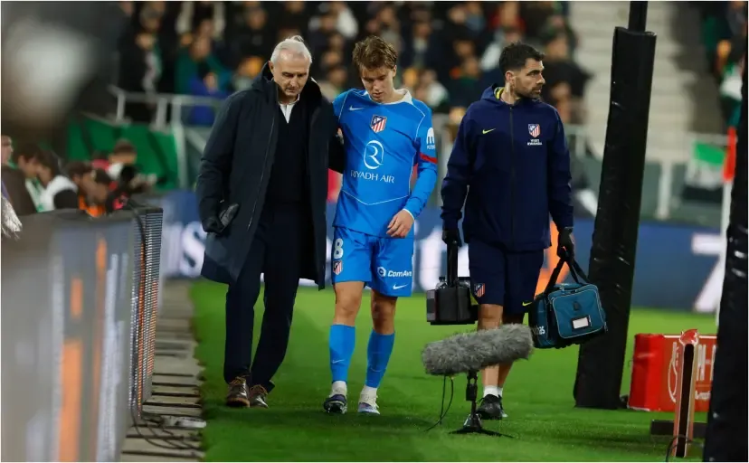 马卡：马竞中场巴里奥斯训练中受伤，将接受检查